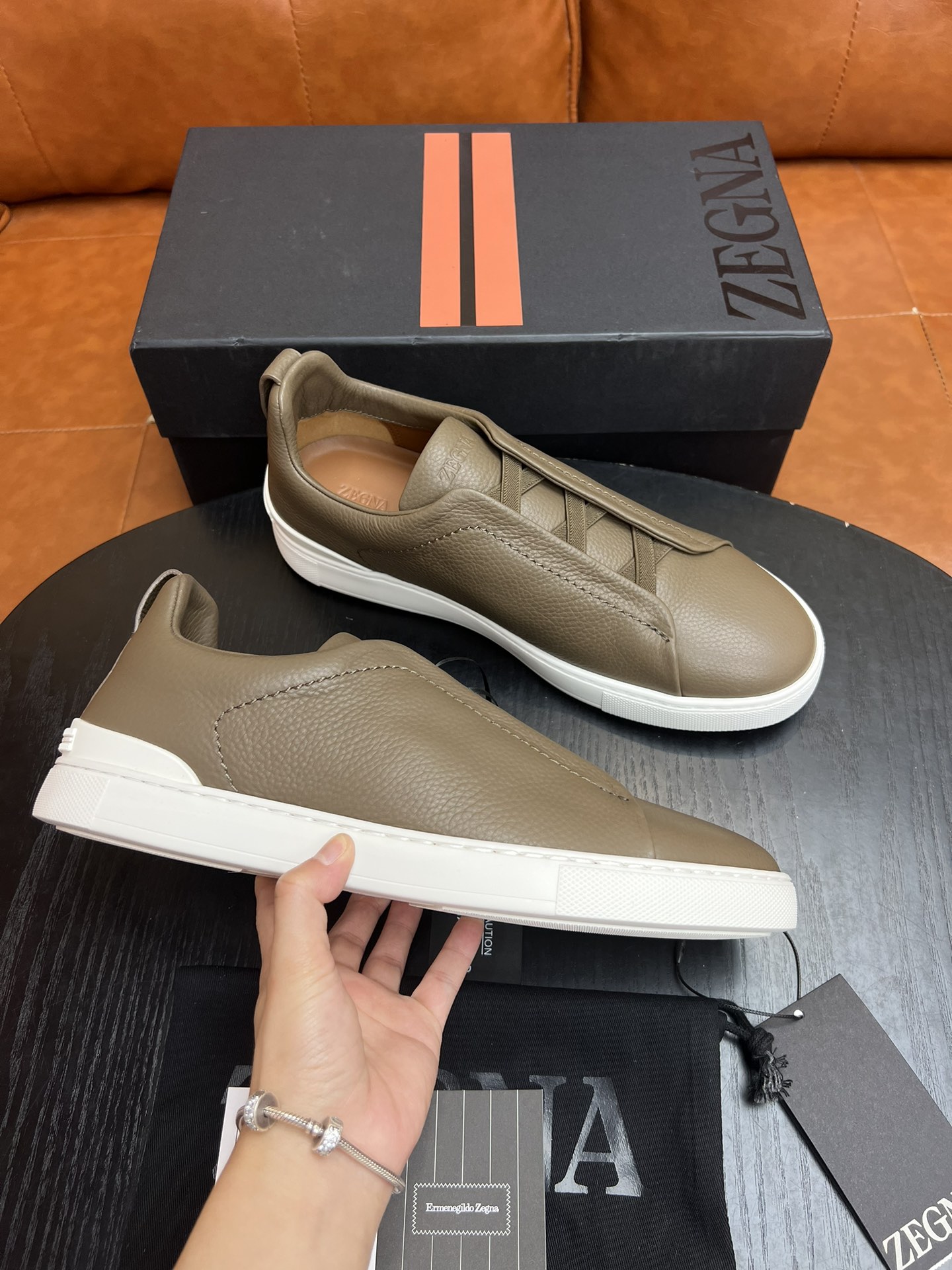 Ermenegildo Zegna Triple Stitch Leather Sneakers - Lightweight & Comfortable 6 i1682501780 8979 4