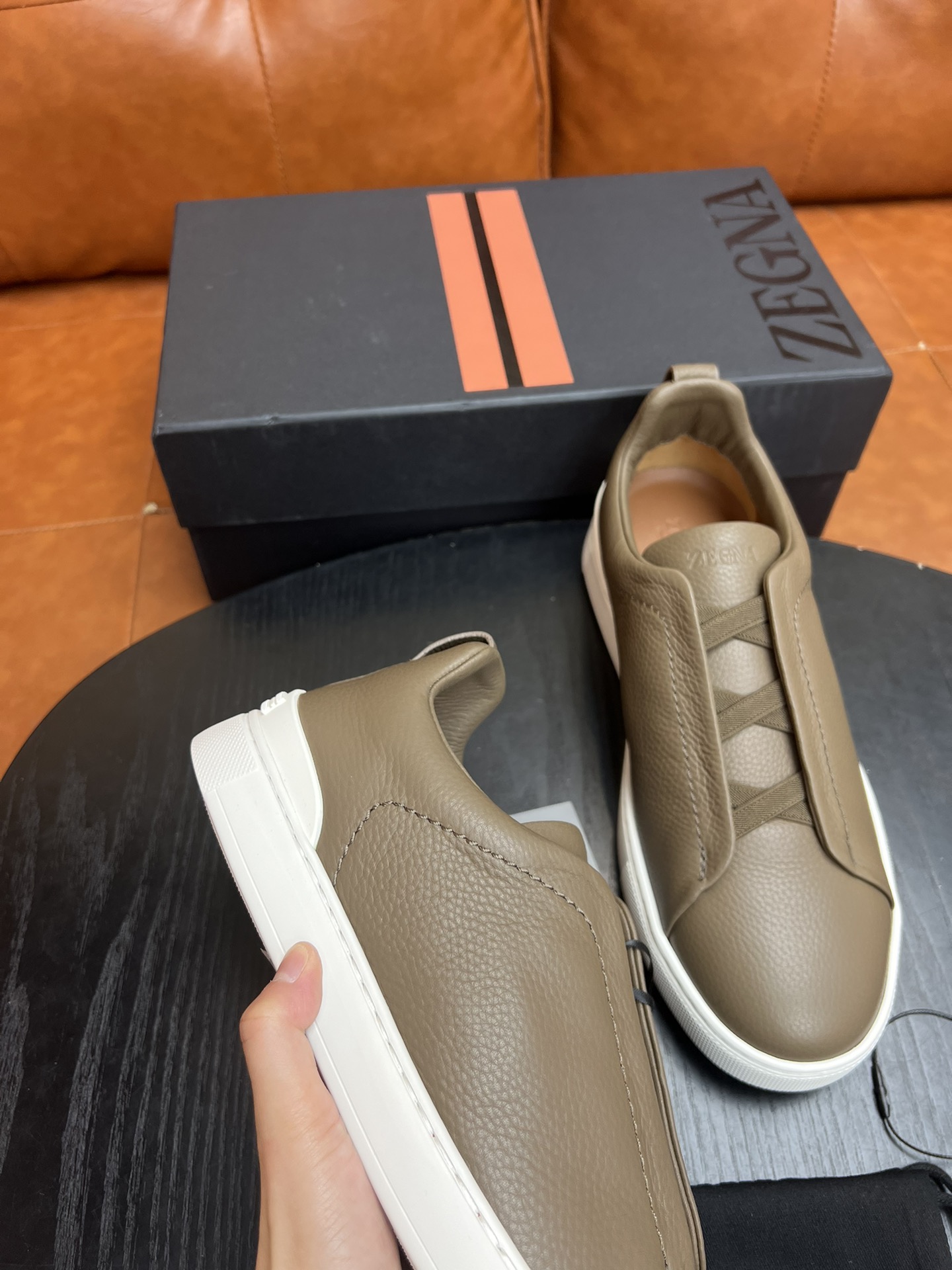 Ermenegildo Zegna Triple Stitch Leather Sneakers - Lightweight & Comfortable 8 i1682501780 9378 6