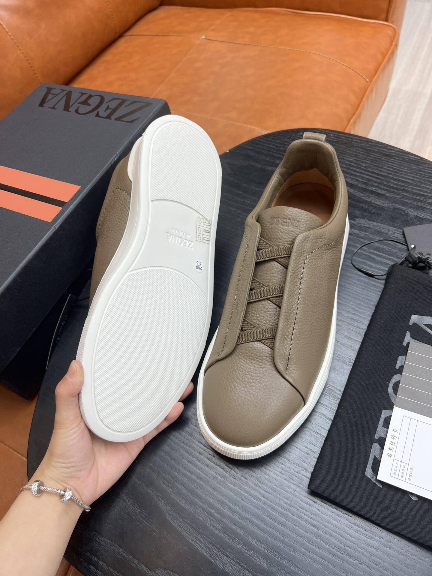 Ermenegildo Zegna Triple Stitch Leather Sneakers - Lightweight & Comfortable 10 i1682501780 9484 8