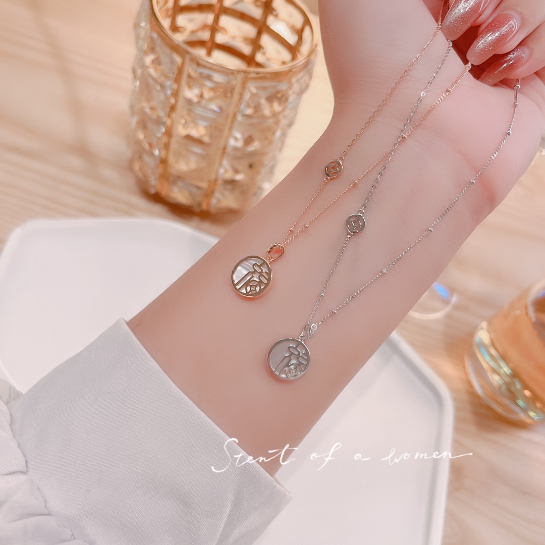 925 Silver Necklace Delicate Anniversary Gold