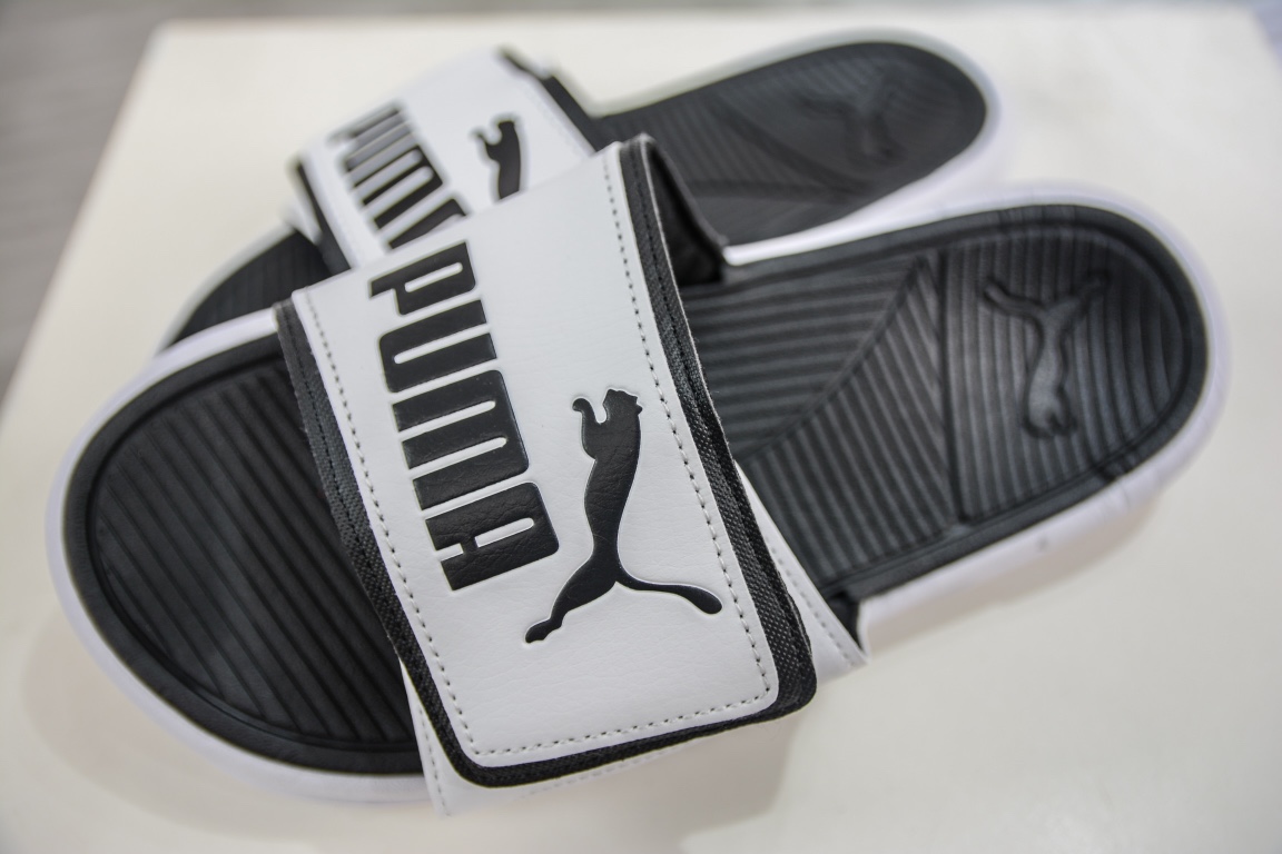 [Collection] Puma Royalcat Comfort Black and White Velcro Sports Slippers Series