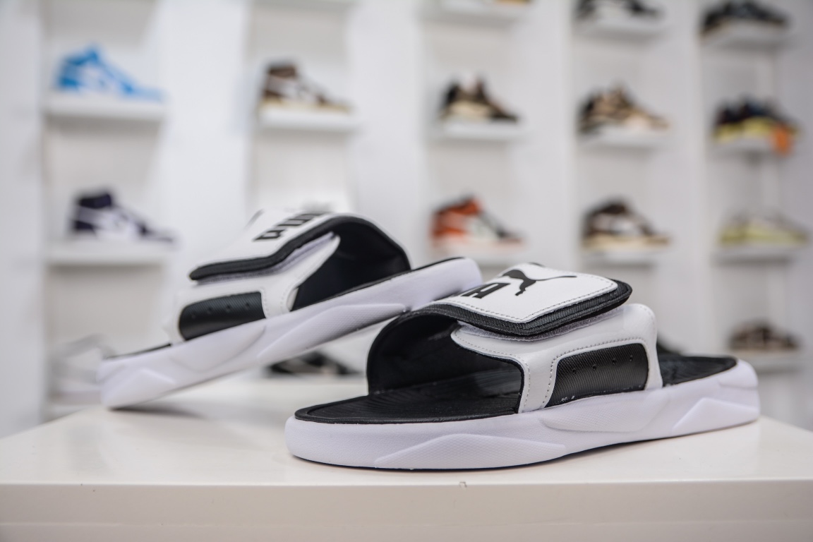 [Collection] Puma Royalcat Comfort Black and White Velcro Sports Slippers Series