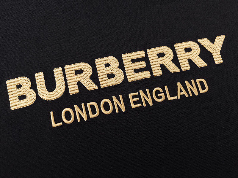 160 巴宝莉/Burberry 夏季新款 高端品质，独家定制经典刺绣字母logo圆领短袖