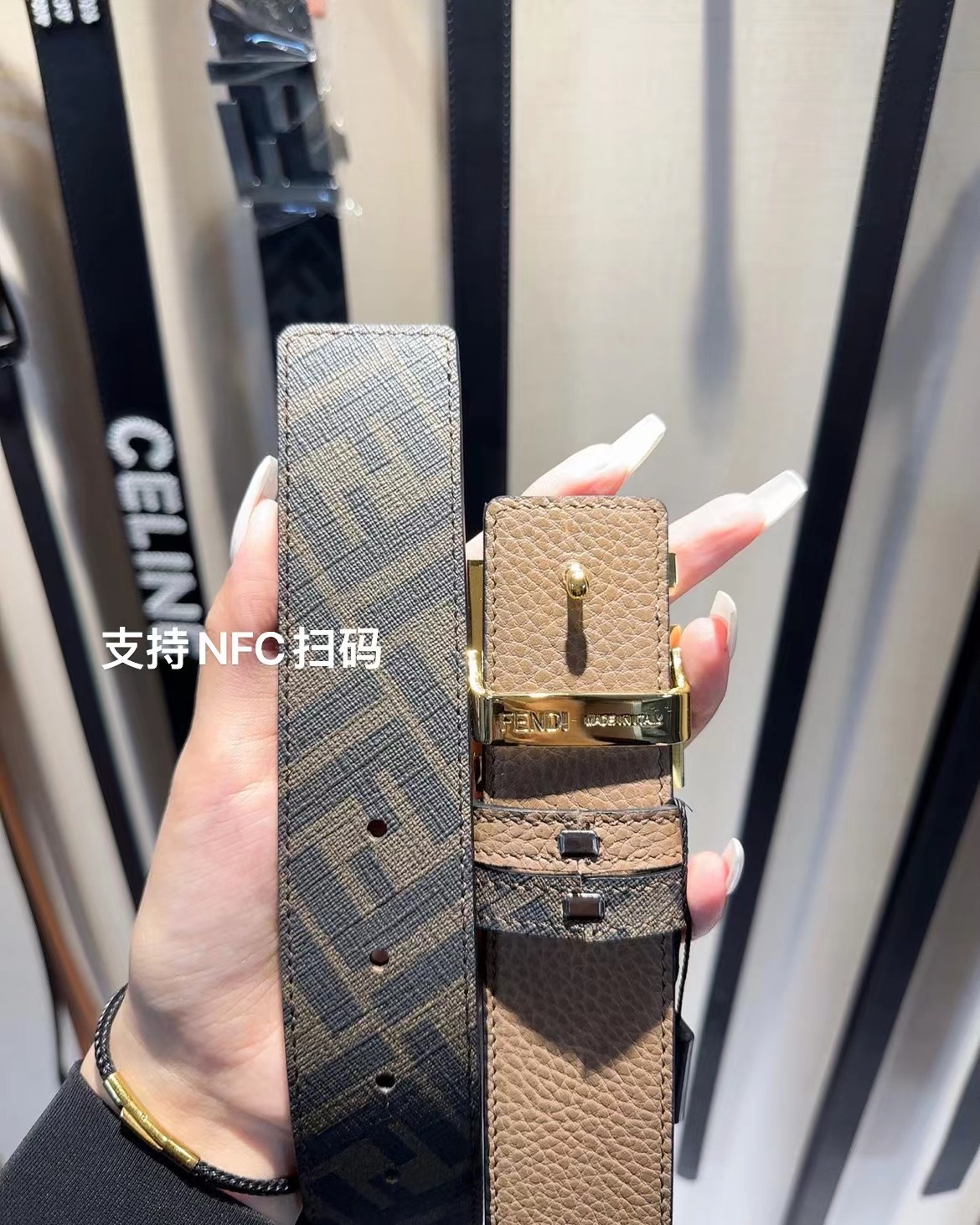 Fendi Men’s Belts: Top-Order Quality with NFC Chip Scan, 4.0cm Wide. - 图片 2