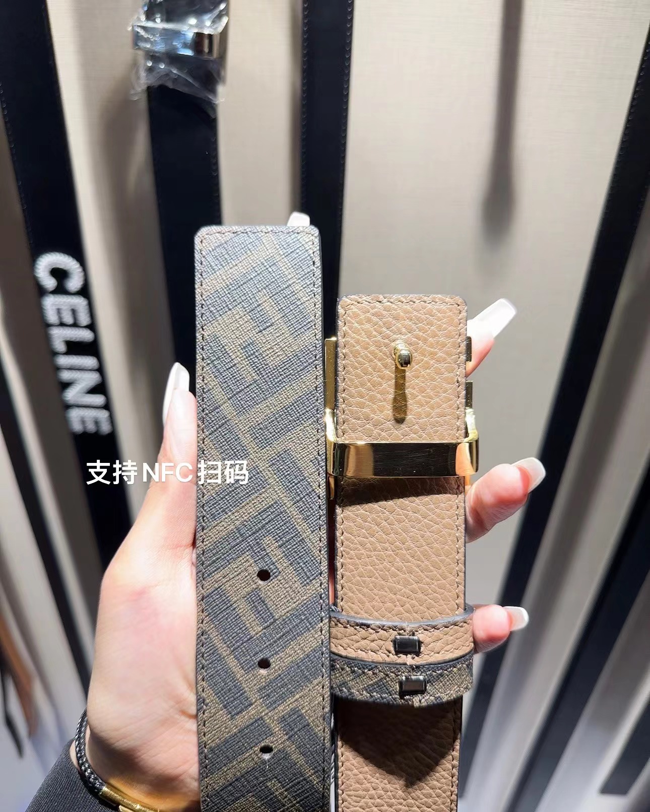 Fendi Men’s Belts: Top-Order Quality with NFC Chip Scan, 4.0cm Wide. - 图片 5