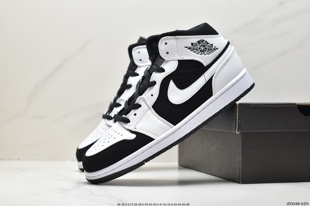 Air Jordan 1 Retro Mid ”White Camo” AJ1 mid-top classic retro culture casual sports basketball shoes ”white gray camouflage” CK6587-100