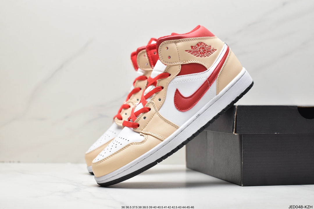 Air Jordan 1 Retro Mid ”White Camo” AJ1 mid-top classic retro culture casual sports basketball shoes ”white gray camouflage” CK6587-100