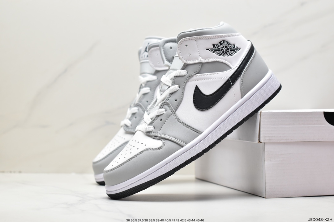 Air Jordan 1 Retro Mid ”White Camo” AJ1 mid-top classic retro culture casual sports basketball shoes ”white gray camouflage” CK6587-100