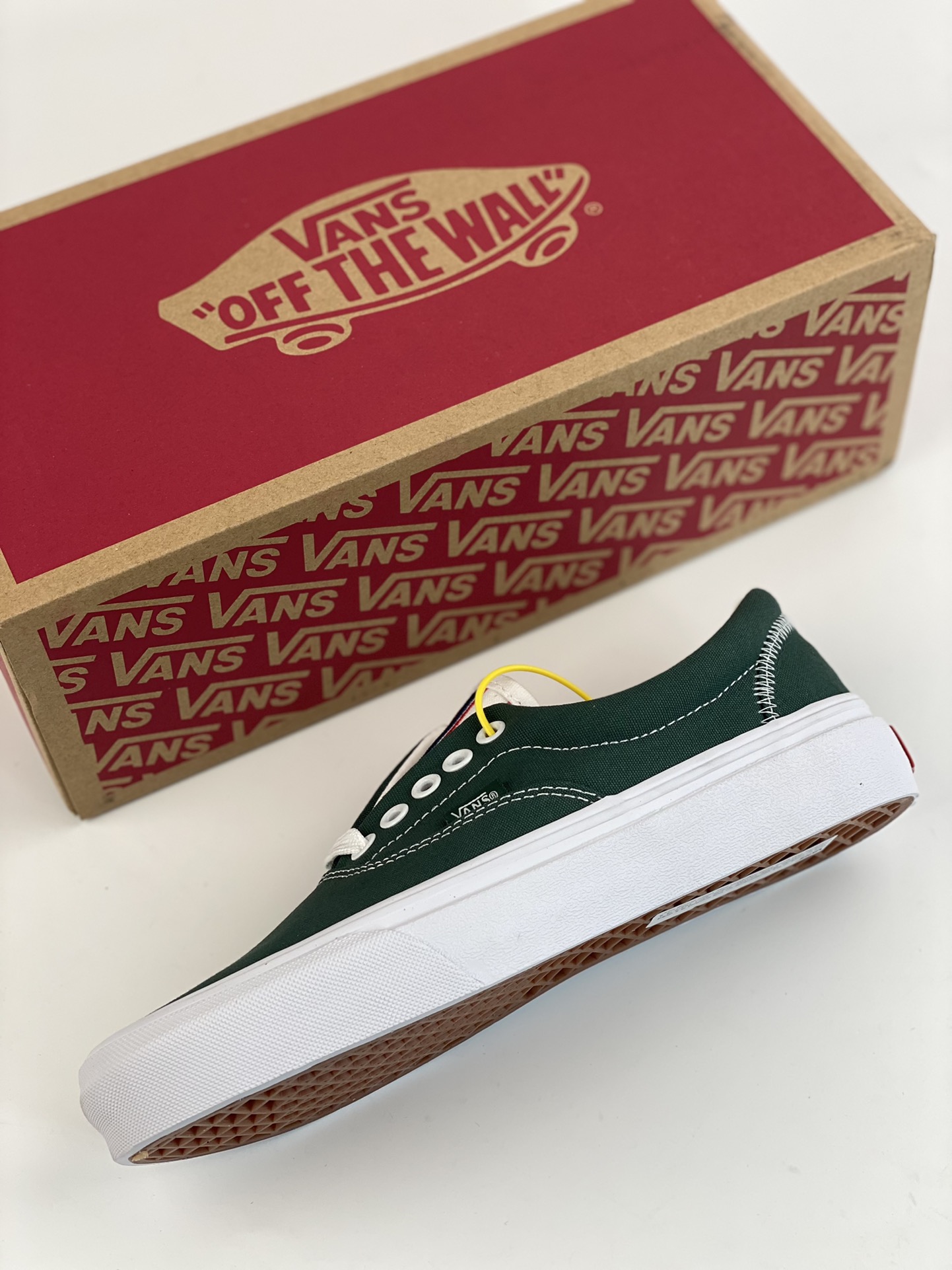 VANS new ERA green non-slip wear-resistant unisex low-top sneakers trendy casual canvas shoes VN0A5KX56QU