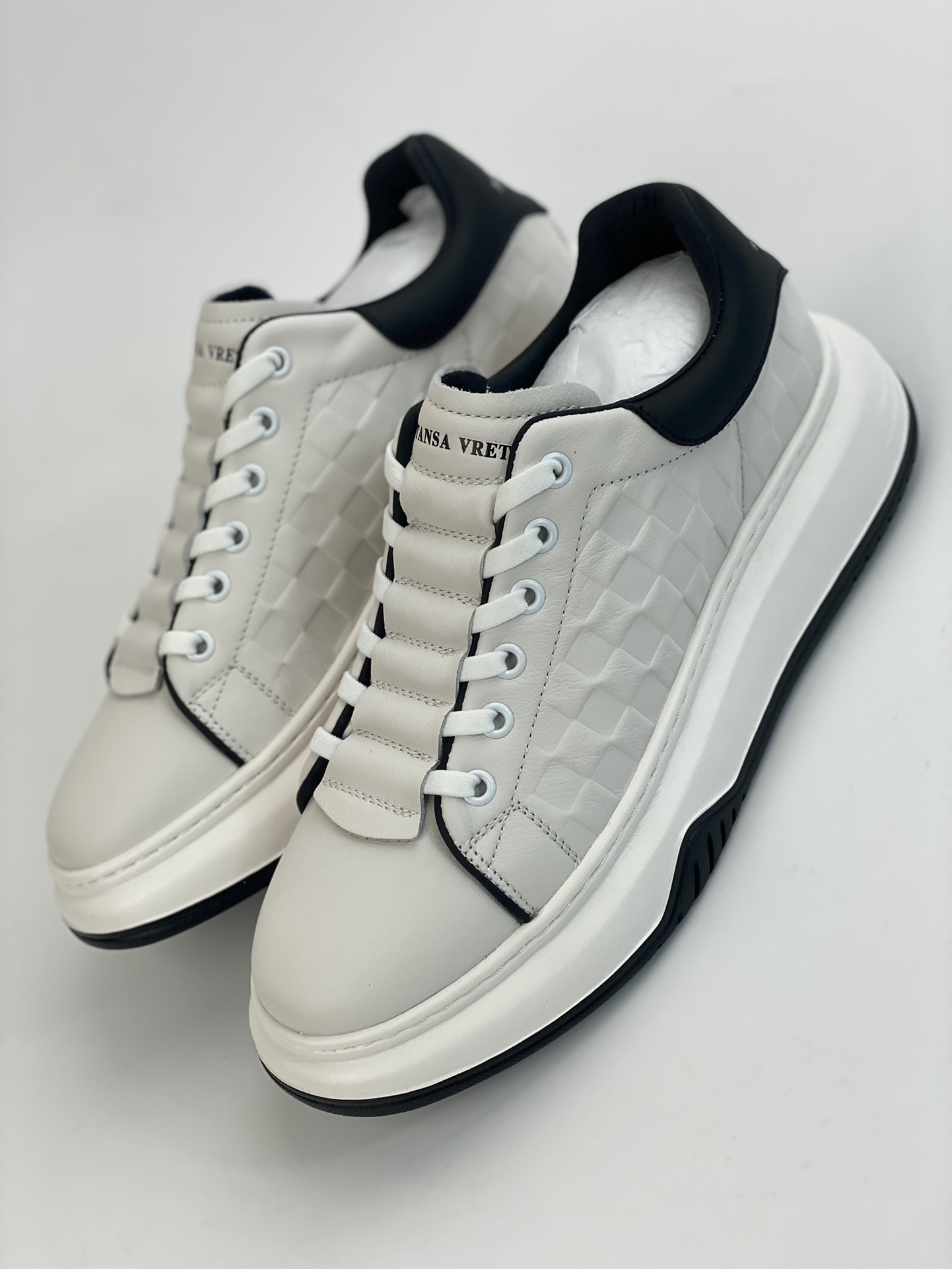 BV Bottega Veneta 23ss BV Sneaker thick-soled height-enhancing white shoes