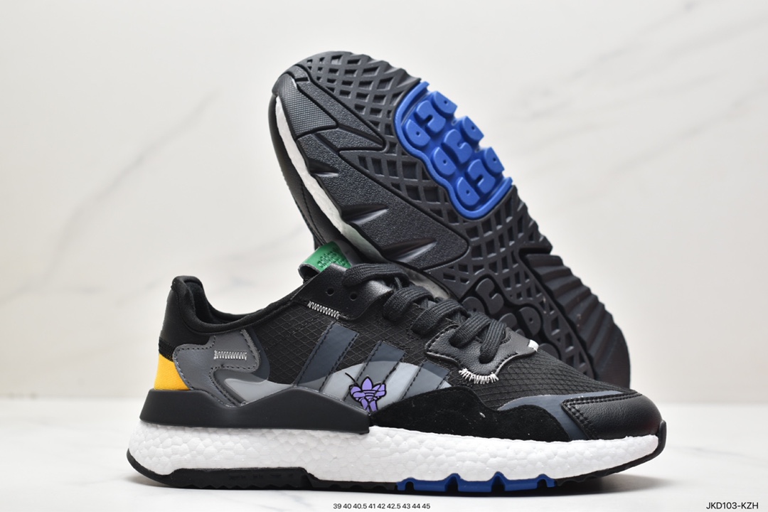 Adidas Nite Jogger 2019 Boost Trefoil GX2184 Retro Running Shoes