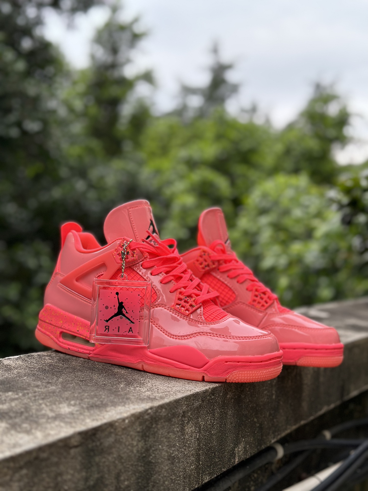 ¡¡Original puro!! Original puro, de fábrica original!! Air Jordan AJ4 Retro Rojo Vintage, charol, versión de …