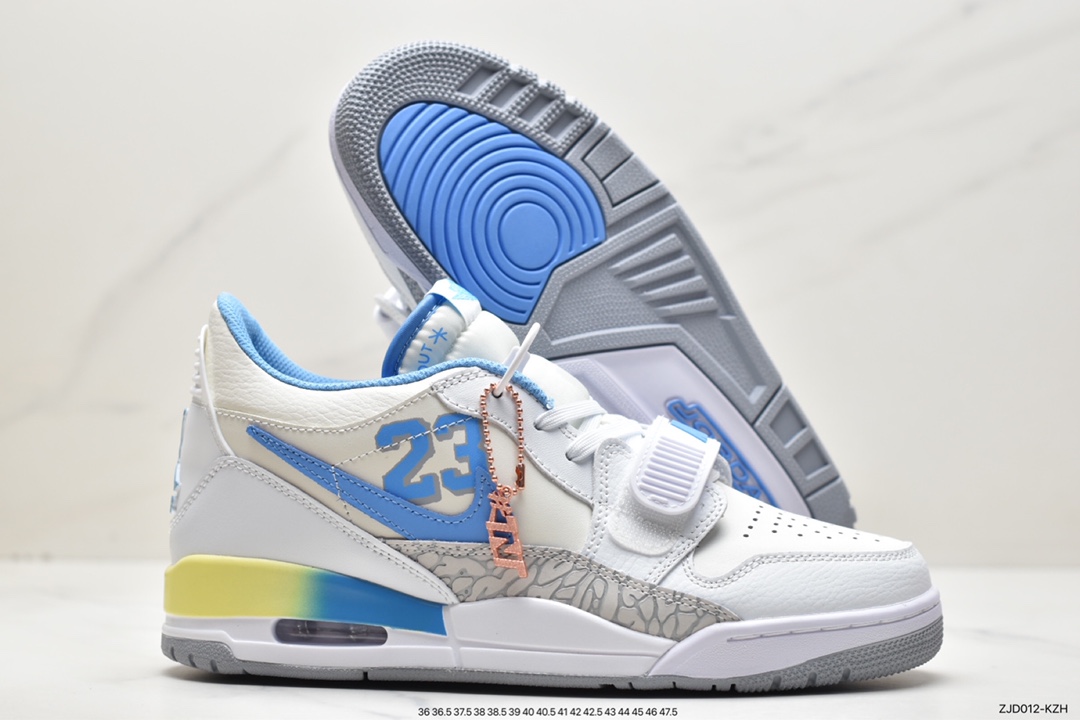 Air Jordan Legacy 312 has a staggered design FJ7223-141