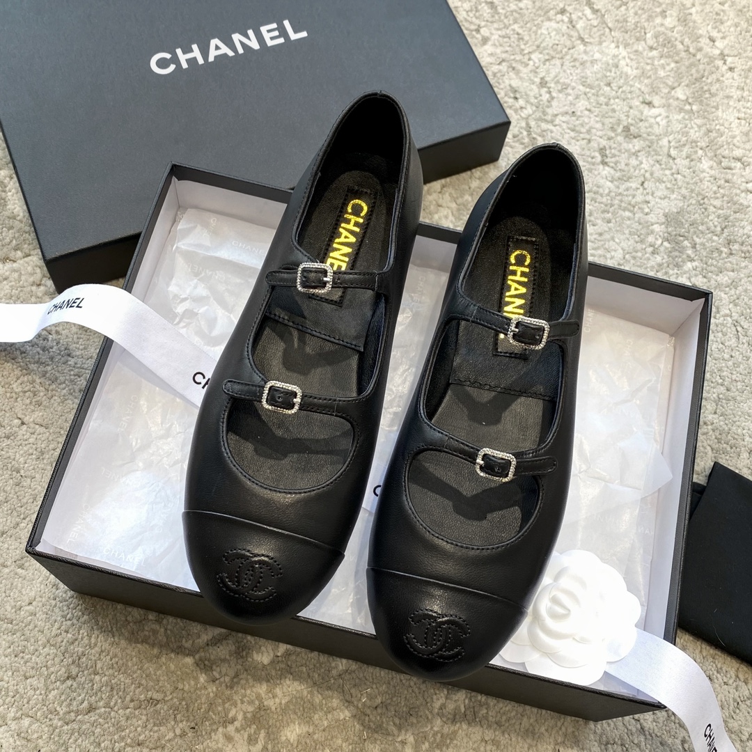CHANEL Mary Jane лялькавыя туфлі｜лімітаваная версія｜кастомізацыя з матэрыялаў арыгінальнага канала｜99.99% дакладнасць аднаўлення