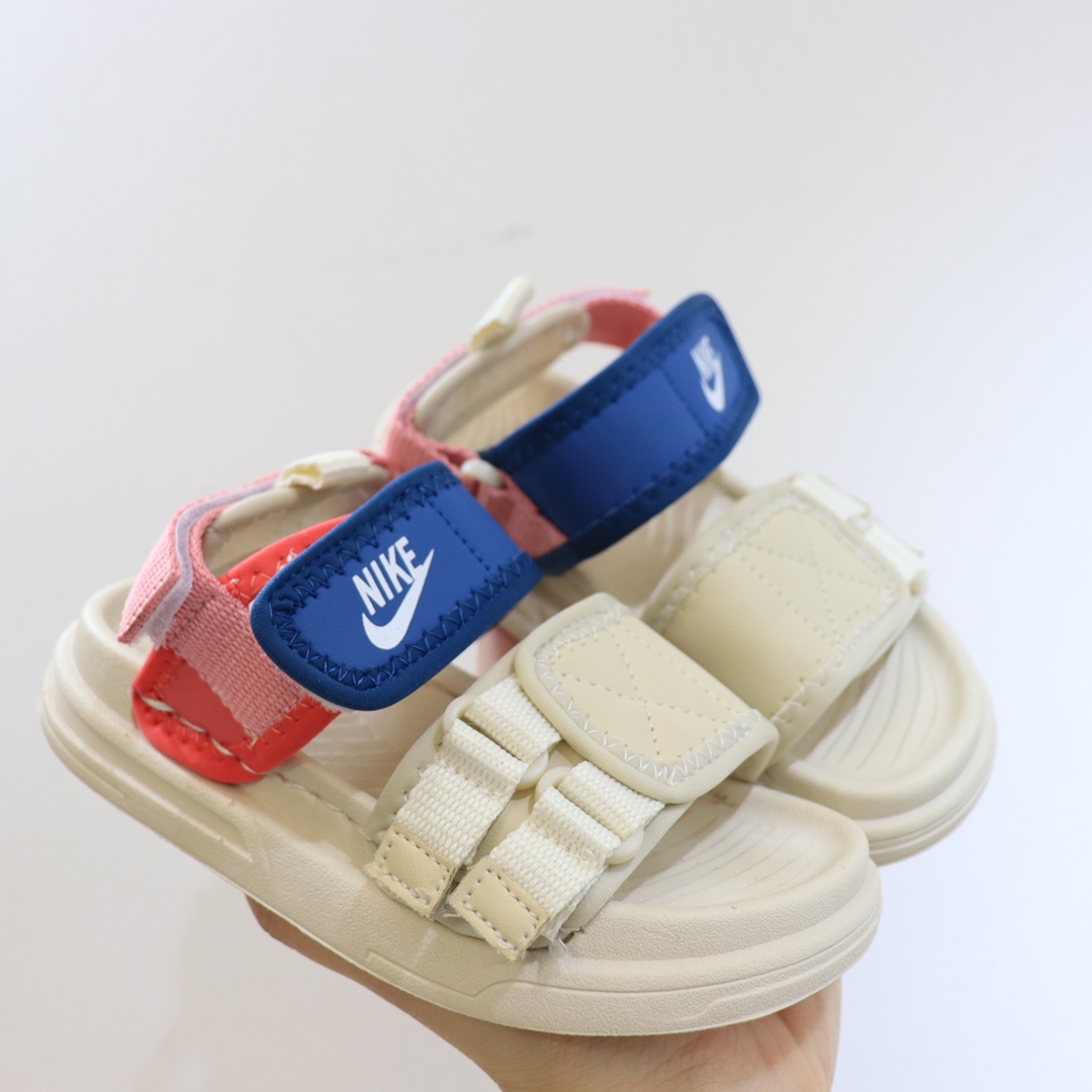 图片[2]-NK软底大魔术贴凉鞋 皮面拼接尼龙材质鞋身，看起来就是个性十足的款式！EVA大底让鞋身整体超轻超柔然！-选品中心