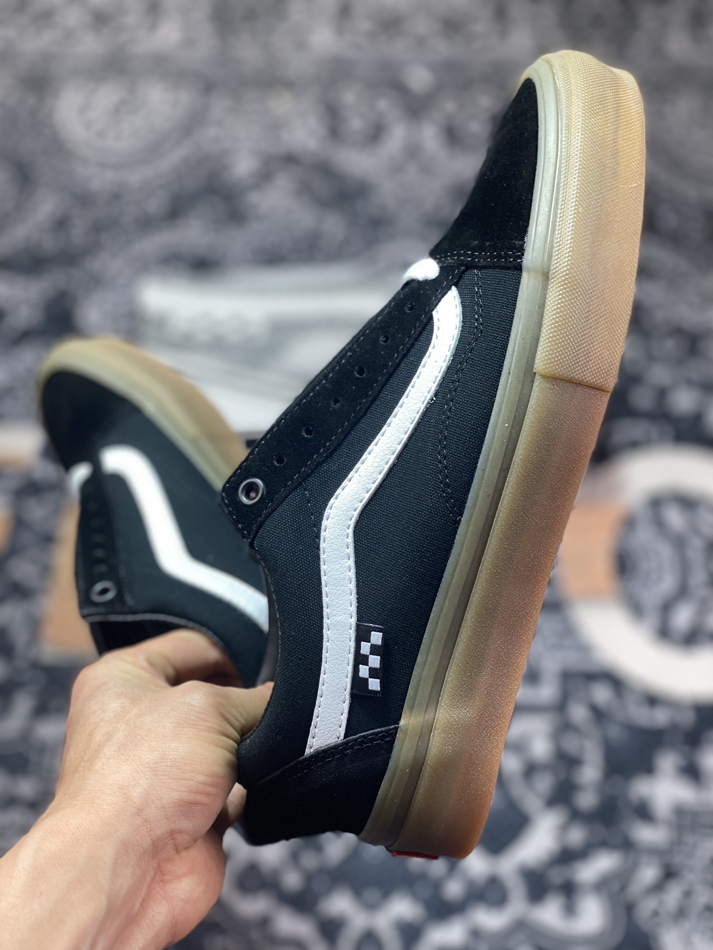 Official correct version (removable insole) Vans Old Skool Black Rubber