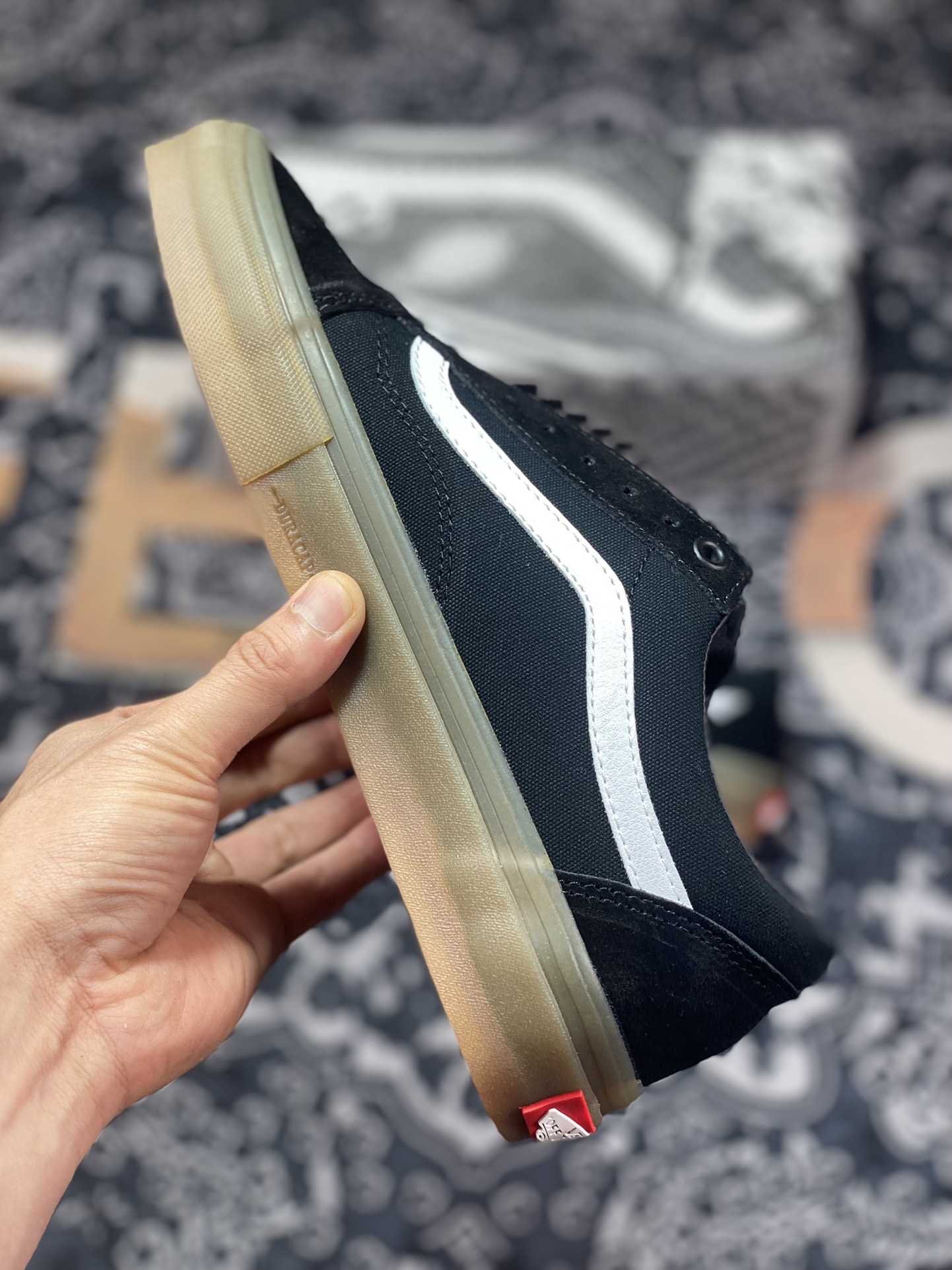 Official correct version (removable insole) Vans Old Skool Black Rubber