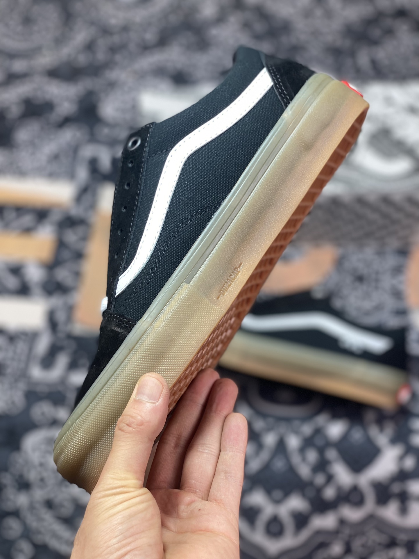 Official correct version (removable insole) Vans Old Skool Black Rubber