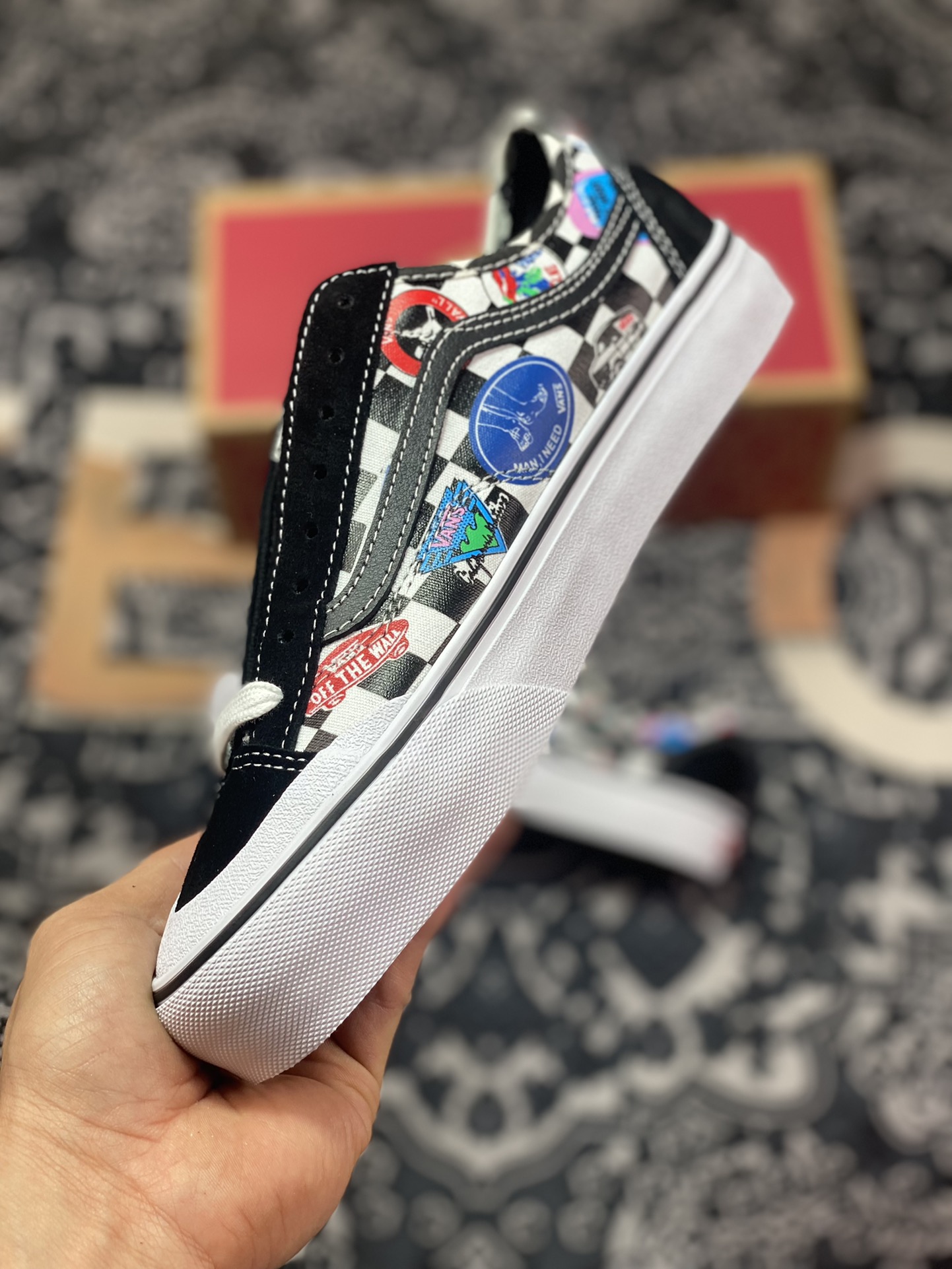 Vans Style 36 Cecon SF Checkerboard Color LOGO Print Low-top Vulcanized Sneakers VN0A3MVL3P0