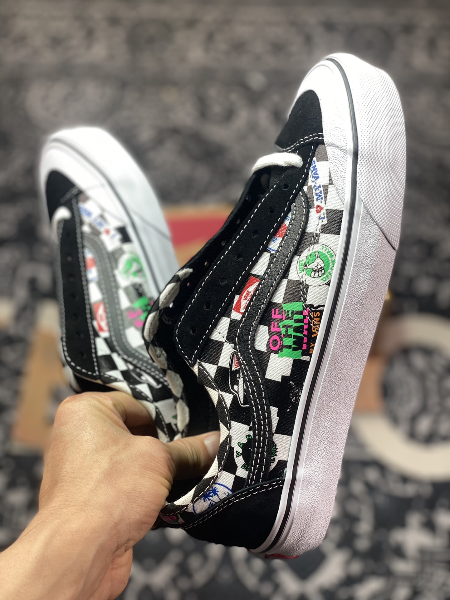 Vans Style 36 Cecon SF Checkerboard Color LOGO Print Low-top Vulcanized Sneakers VN0A3MVL3P0