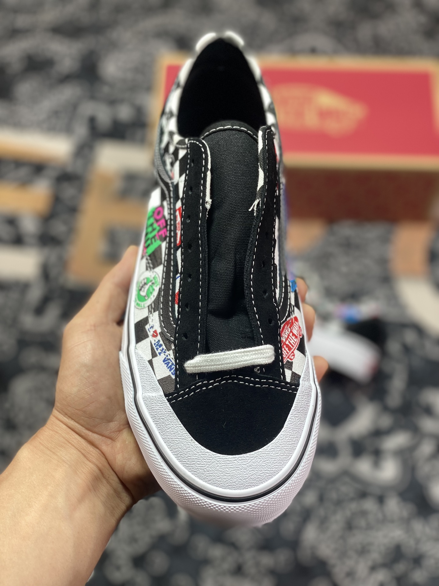 Vans Style 36 Cecon SF Checkerboard Color LOGO Print Low-top Vulcanized Sneakers VN0A3MVL3P0