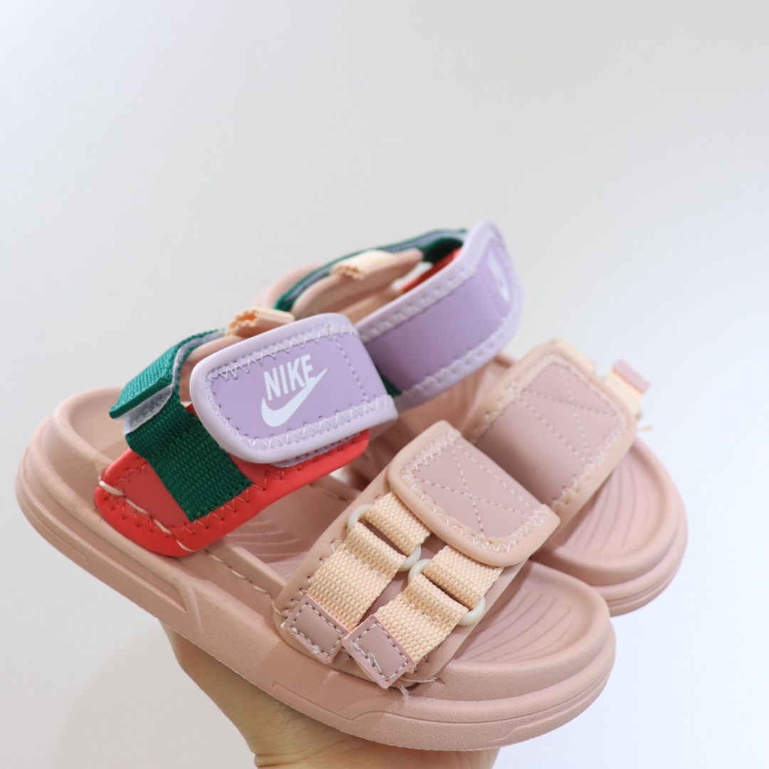 图片[2]-NK软底大魔术贴凉鞋 皮面拼接尼龙材质鞋身，看起来就是个性十足的款式！EVA大底让鞋身整体超轻超柔然！-选品中心