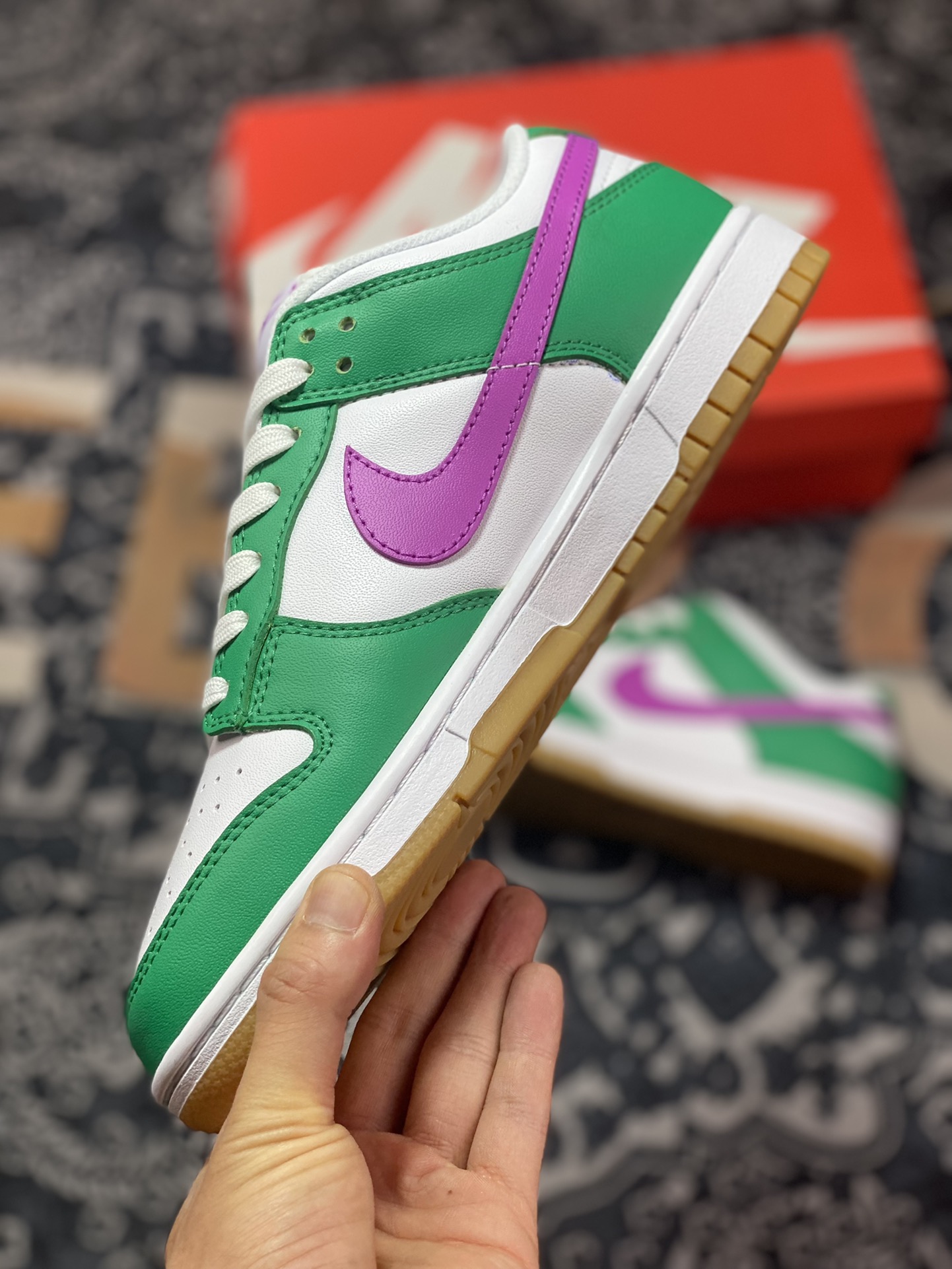 220 Nike Wmns SB Dunk Low Retro”Joker”扣篮系列低帮滑板板鞋“白绿紫巴斯光年”FD9922-151