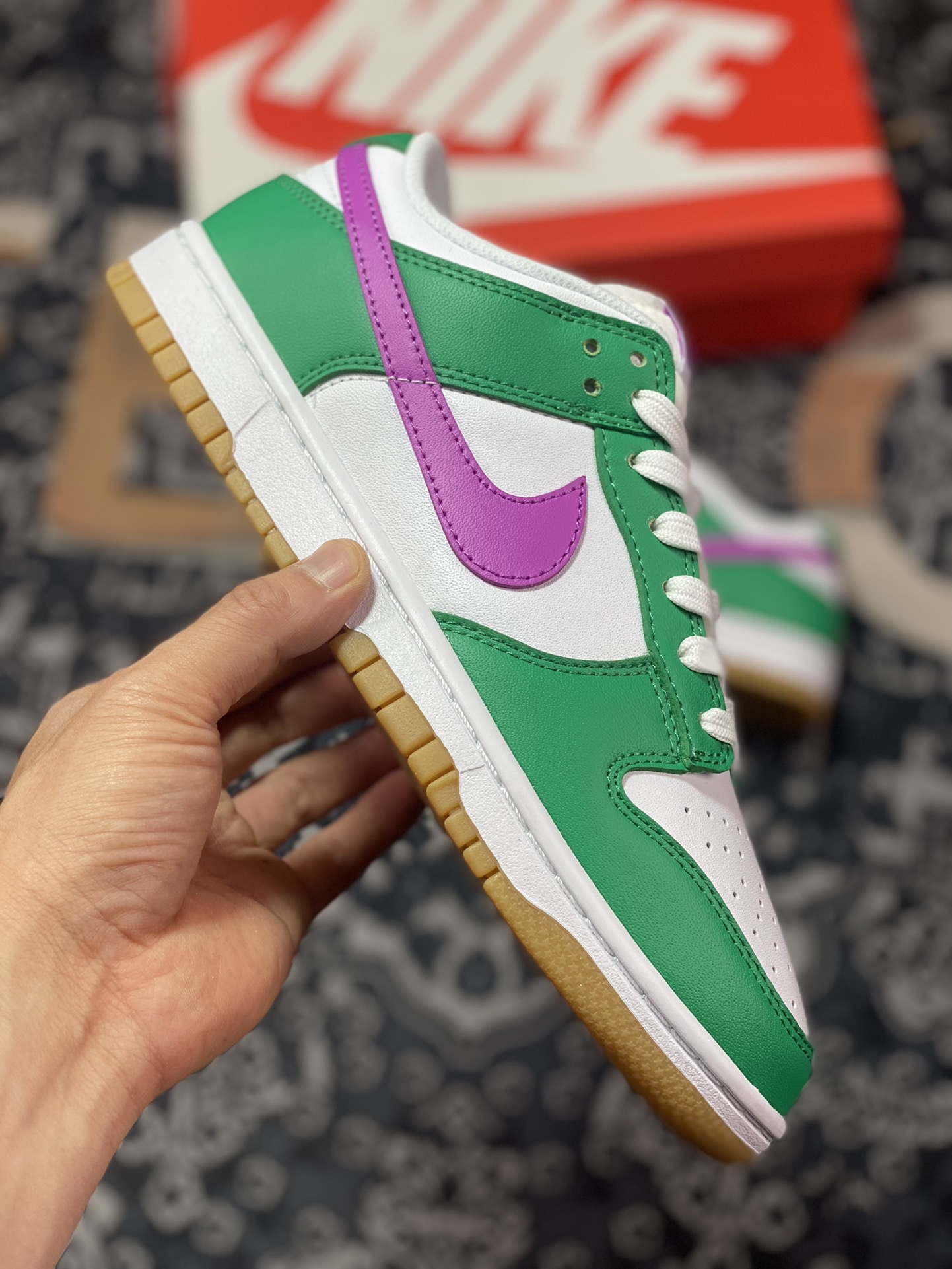 220 Nike Wmns SB Dunk Low Retro”Joker”扣篮系列低帮滑板板鞋“白绿紫巴斯光年”FD9922-151