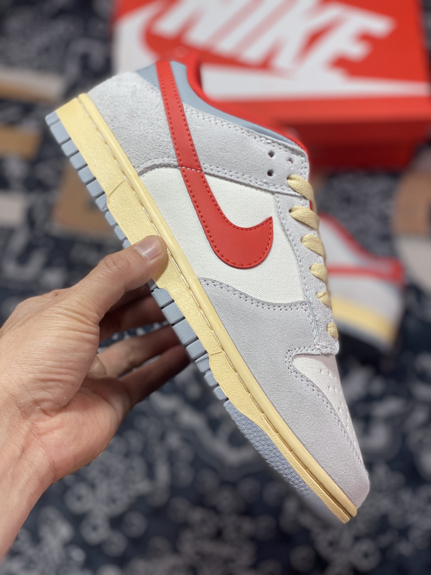220 Nike SB Dunk Low 85”Athletic Department”扣篮系列低帮板鞋“浅灰白红氧化”FJ5429-133