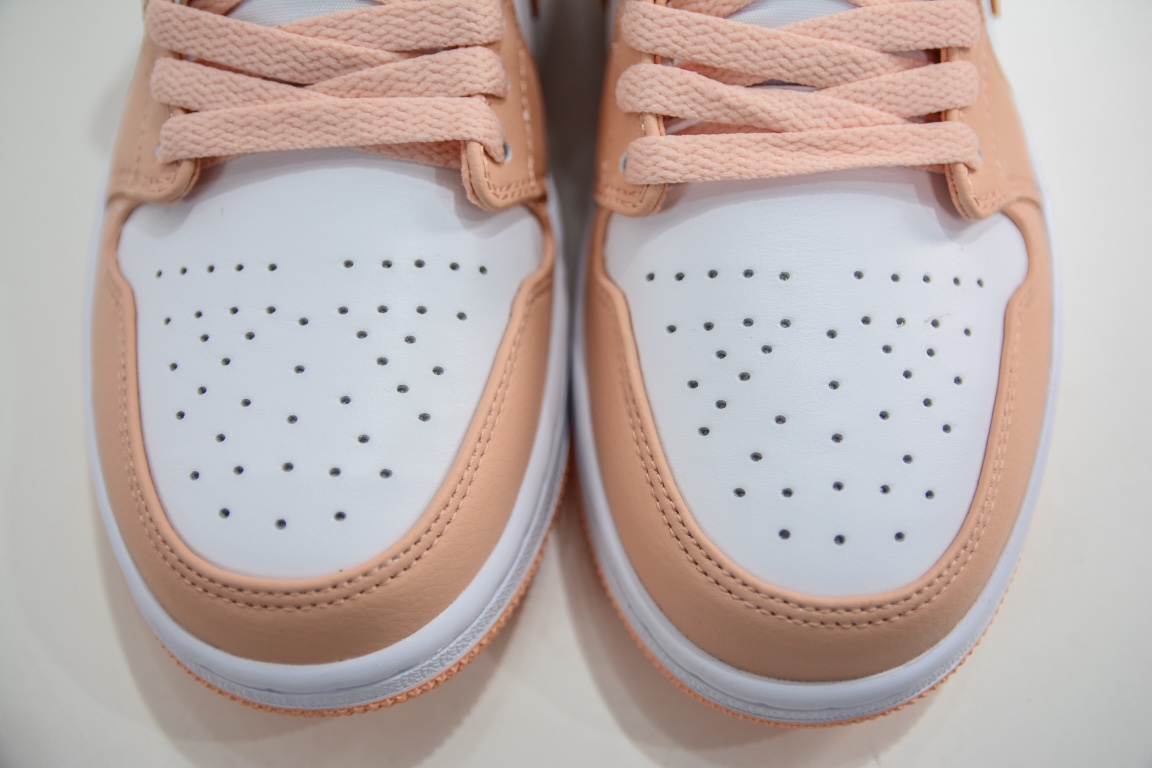 200 原装版 Nike Wmns Air Jordan 1 Low SE”Sunset Haze”AJ1乔丹一代低帮篮球鞋“日落橙白” DC0774-801