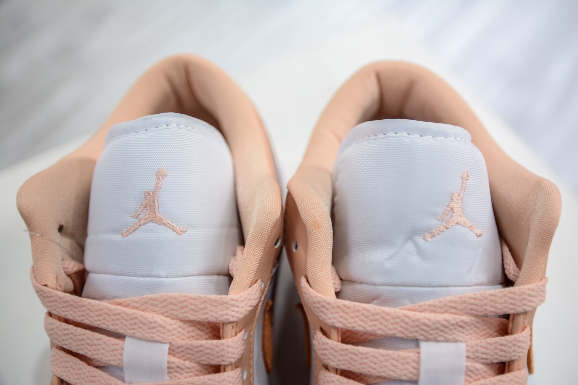 200 原装版 Nike Wmns Air Jordan 1 Low SE”Sunset Haze”AJ1乔丹一代低帮篮球鞋“日落橙白” DC0774-801