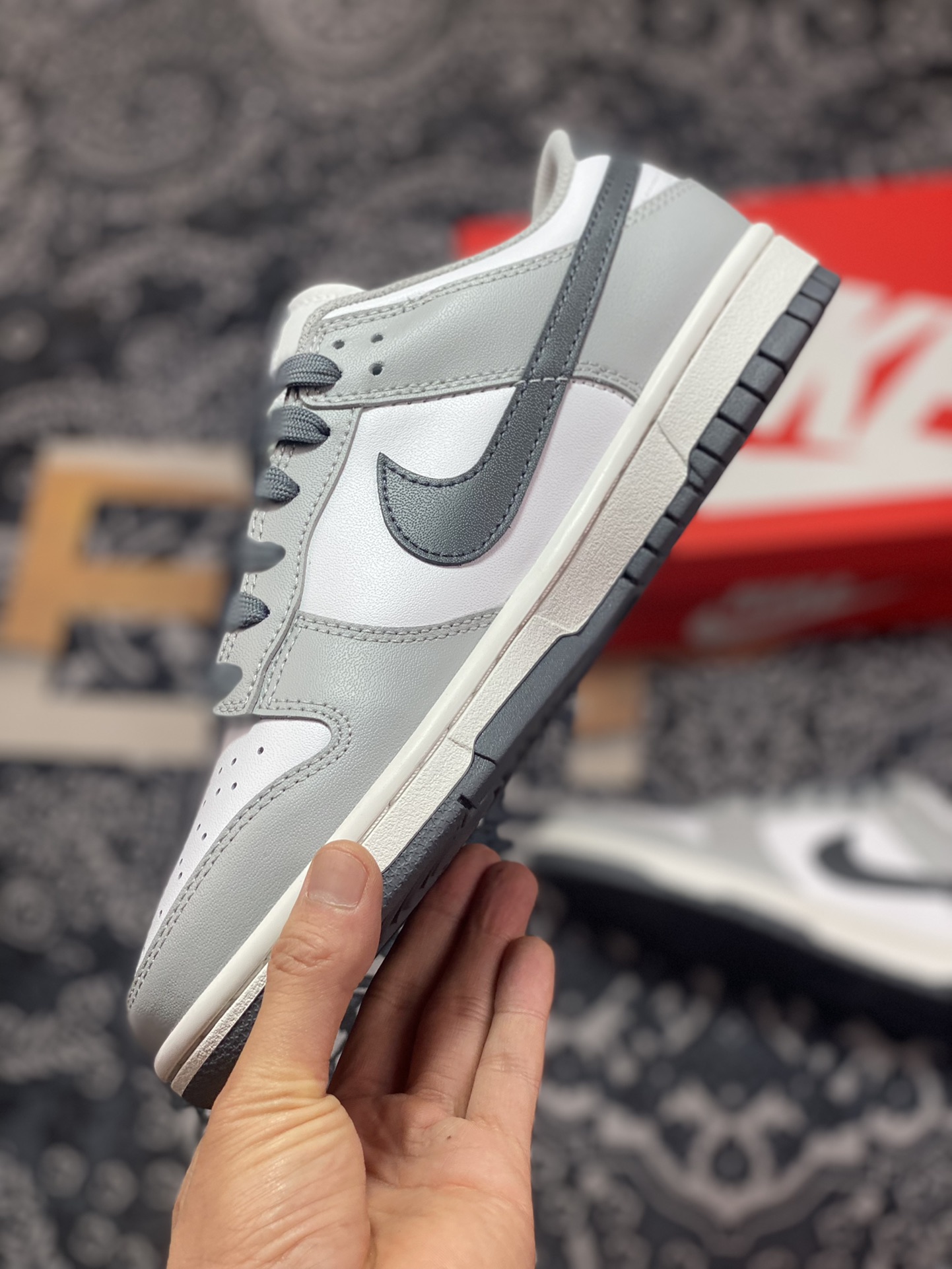 180 S版Nike Dunk Low “Light Smoke Grey” 浅烟灰 DD1503-117