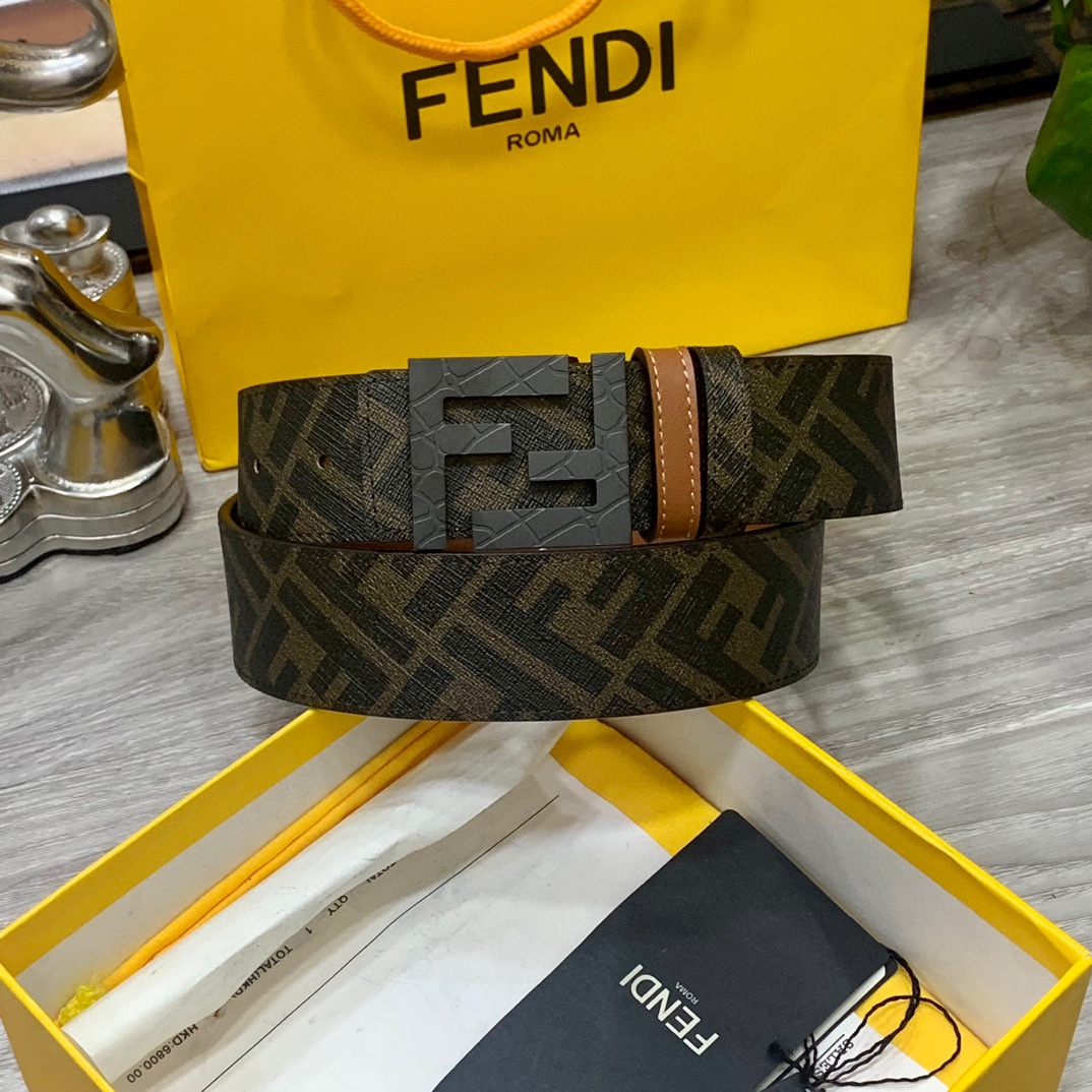 FENDI芬迪专柜同款宽4.0CM双