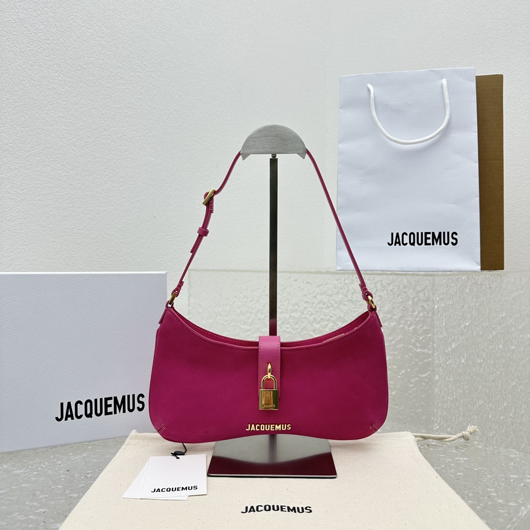 Jacquemus Bags Handbags Gold Red Rose Frosted Vintage