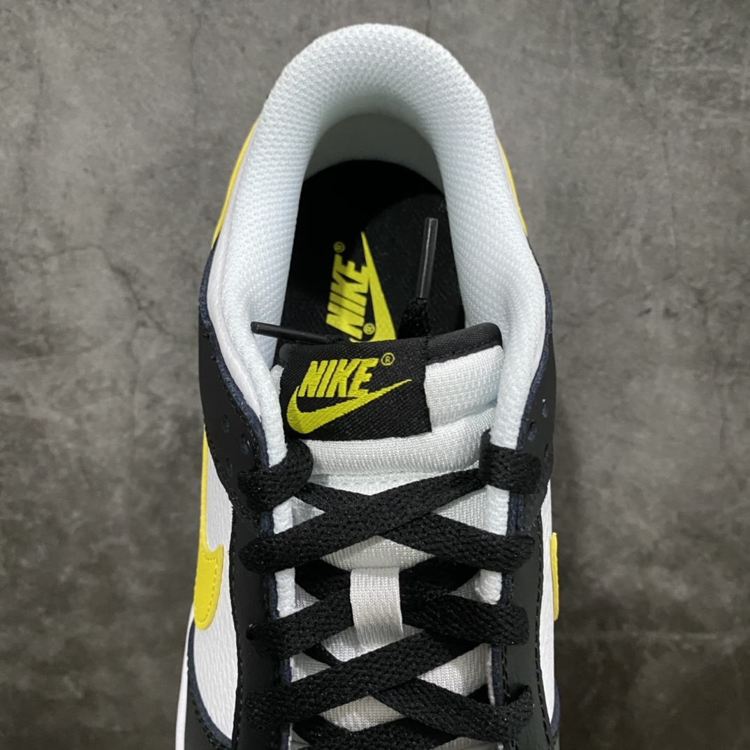 Top Pure Original Nike Dunk Low ”Black White Yellow” Yellow Panda FQ2431-001