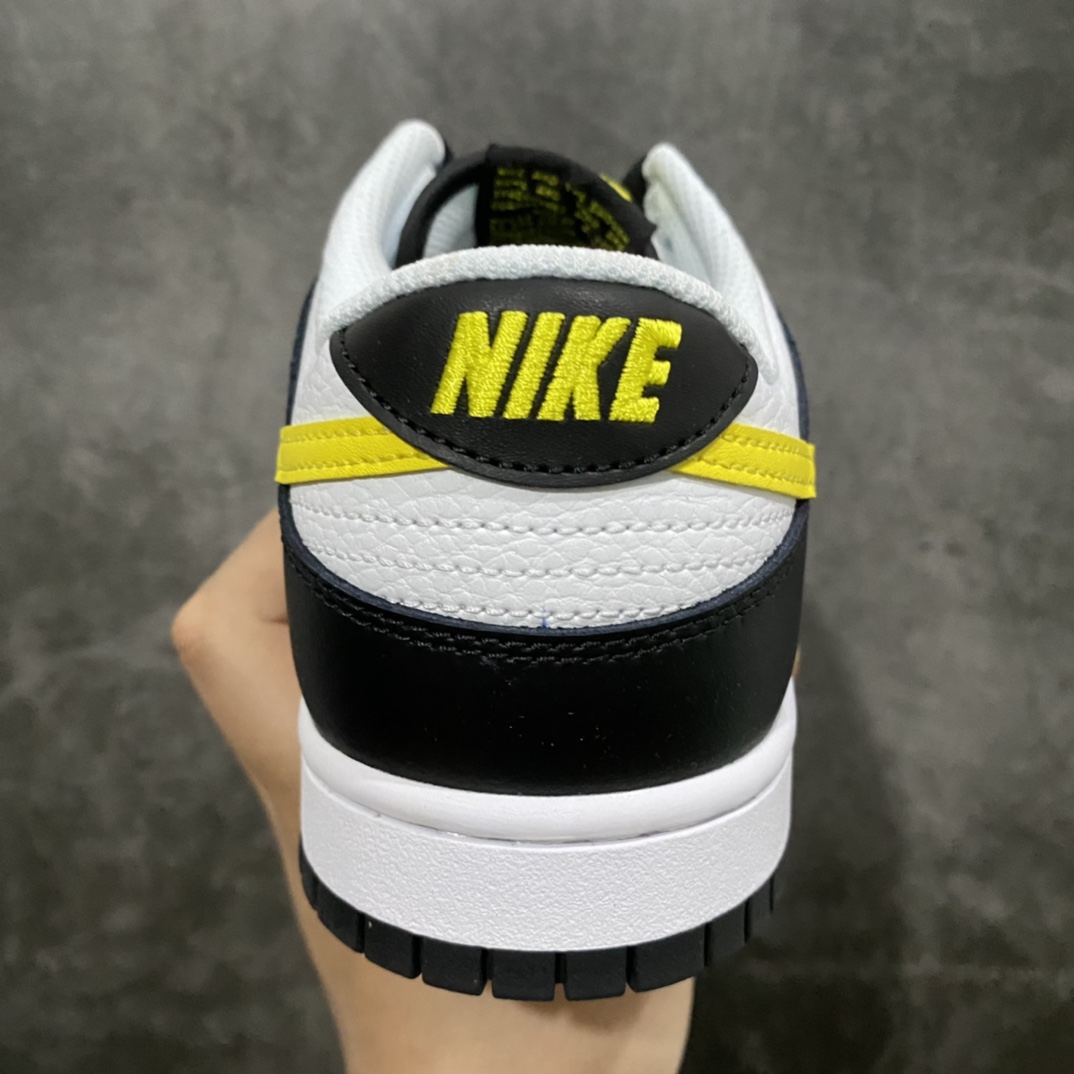 Top Pure Original Nike Dunk Low ”Black White Yellow” Yellow Panda FQ2431-001