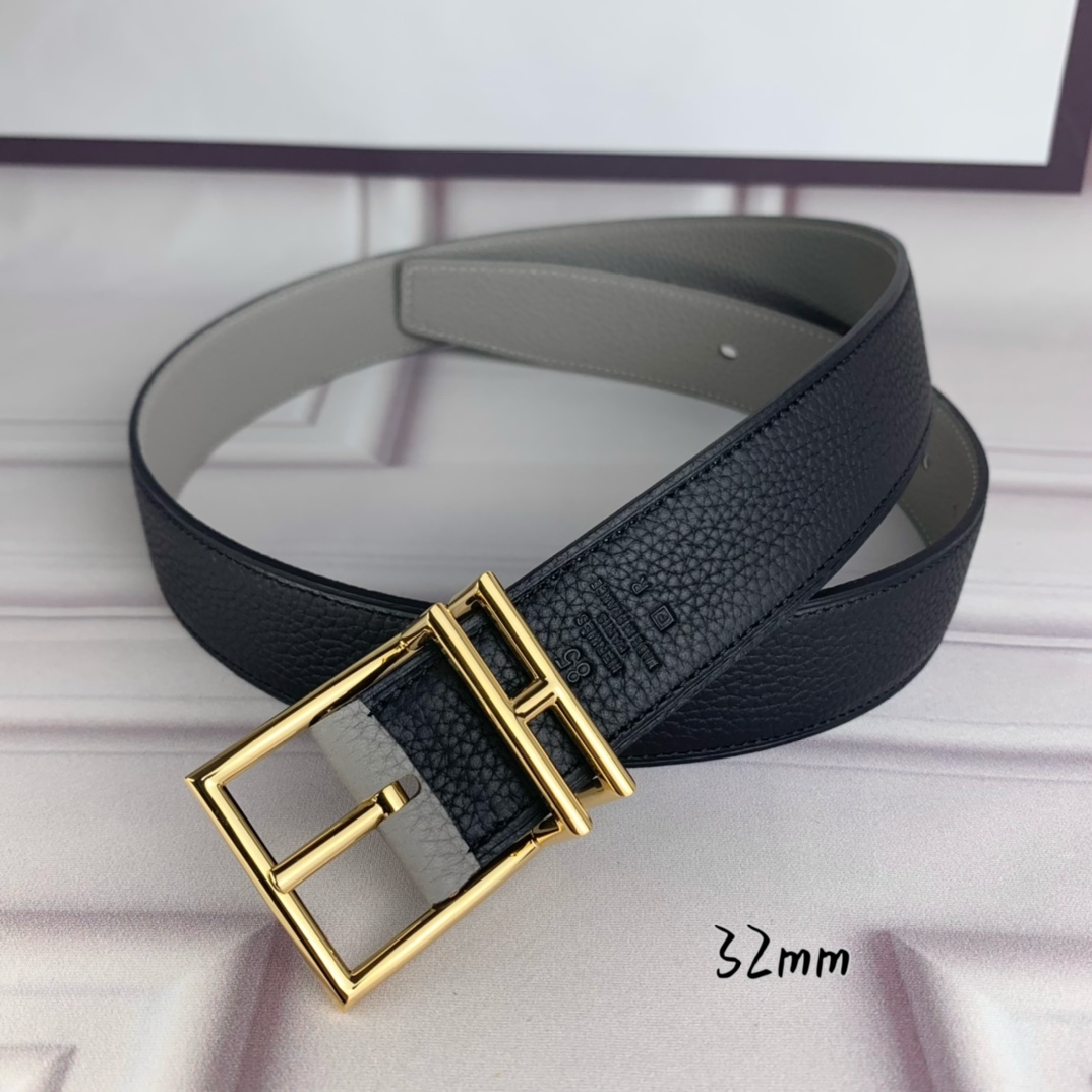 Hermès爱马仕针扣皮带原单品质双