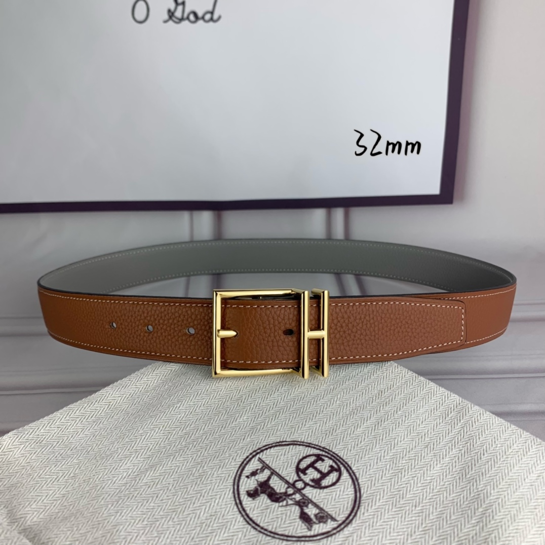 Hermès爱马仕针扣皮带原单品质双