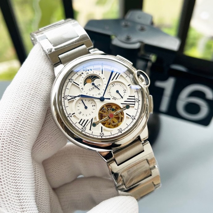 NO:144029,Blue Balloon Series Shockingly launched [Latest] Cartier Multifunctional boutique design [Type] Boutique men's watch [Watch strap] Real cowhide strap [Movement] High-end fully automatic mechanical movement [Mirror] Mineral reinforced glass (More HD) Elegant taste, vast and atmospheric, ingenious, wrist treasure, size 42m/12.5m, hot sale!  Welcome to reprint!  cartier cowhide19860909蓝气球系列 震撼上市【最新】卡地亚 多功能精品设计【类型】精品男士腕表【表带】真牛皮表带【机芯】高端全自动机械机芯【镜面】矿物质强化玻璃（更高清） 品味高雅 浩瀚大气 匠心独运 腕间瑰宝 尺寸42m/12.5m,热卖上市！欢迎转载！,,cartier,cowhide,Watch