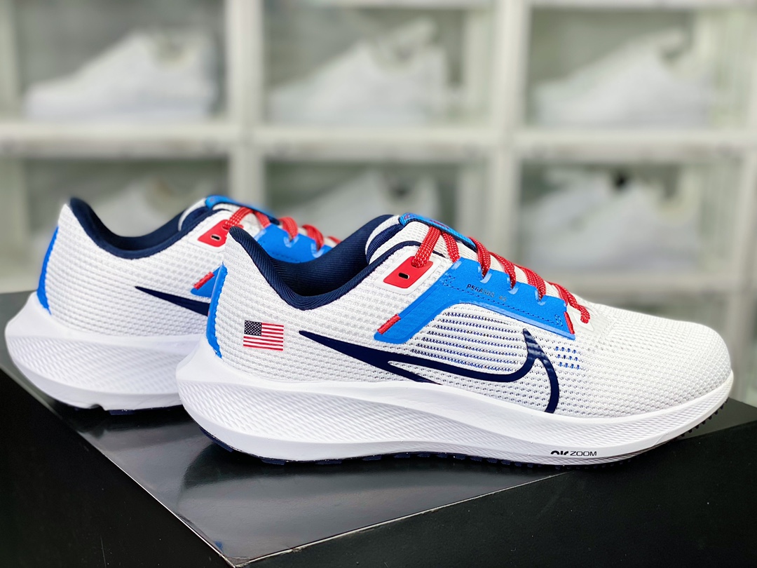 Air Zoom Pegasus 40 Wide ”USA” 40th Generation Super Pegasus Turbo Marathon Leisure Sports Jogging Shoes FN0013-100