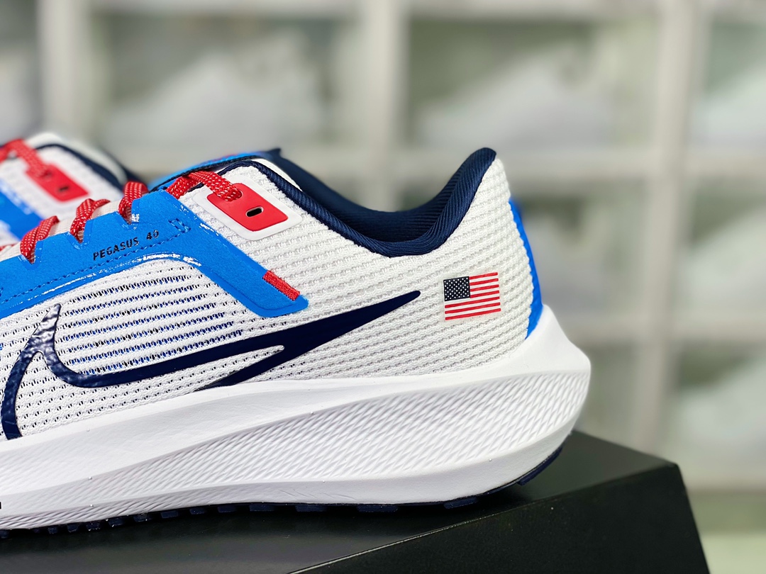 Air Zoom Pegasus 40 Wide ”USA” 40th Generation Super Pegasus Turbo Marathon Leisure Sports Jogging Shoes FN0013-100