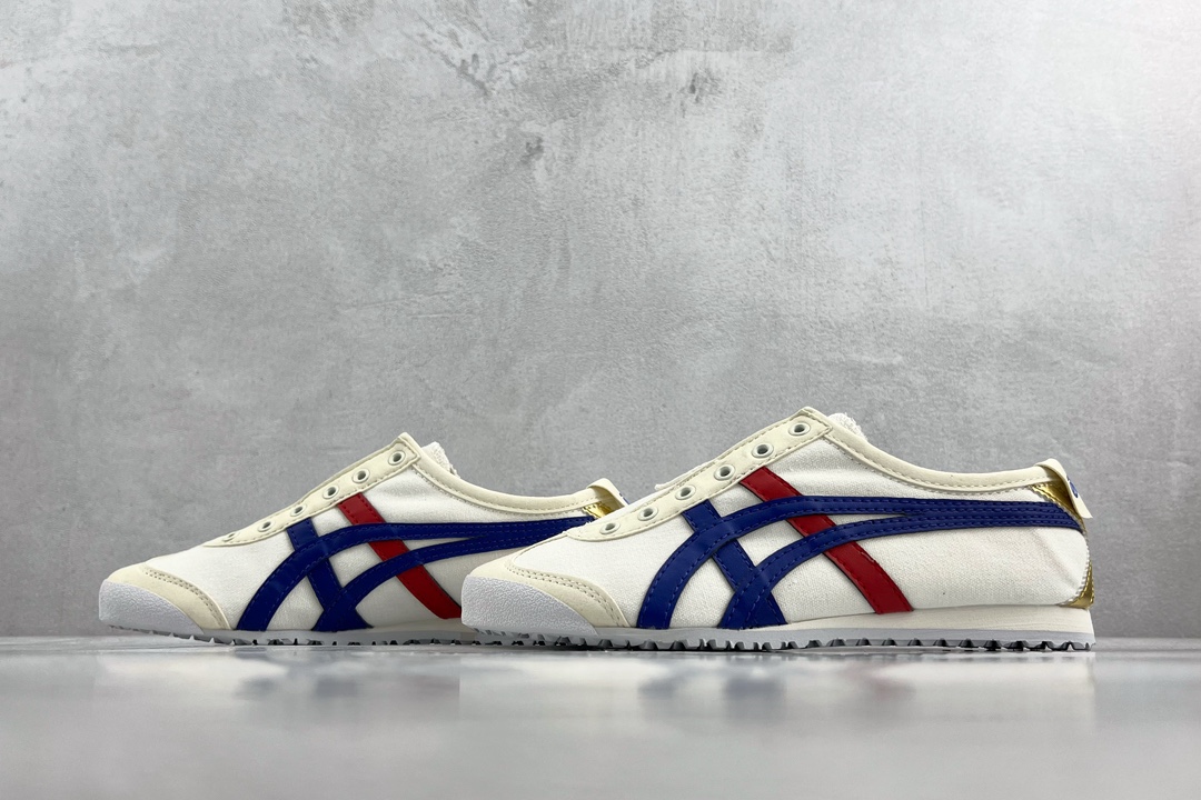 Canvas Onitsuka Tiger MExICO 66 slip-on white hot stamping 1183B475-100