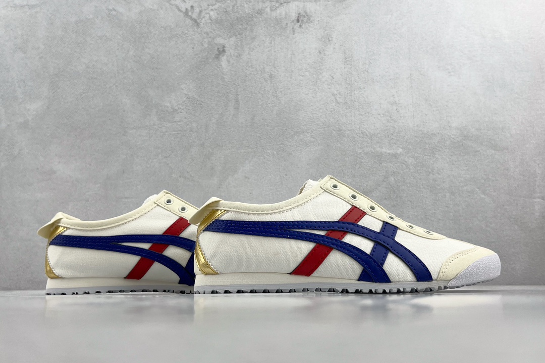 Canvas Onitsuka Tiger MExICO 66 slip-on white hot stamping 1183B475-100