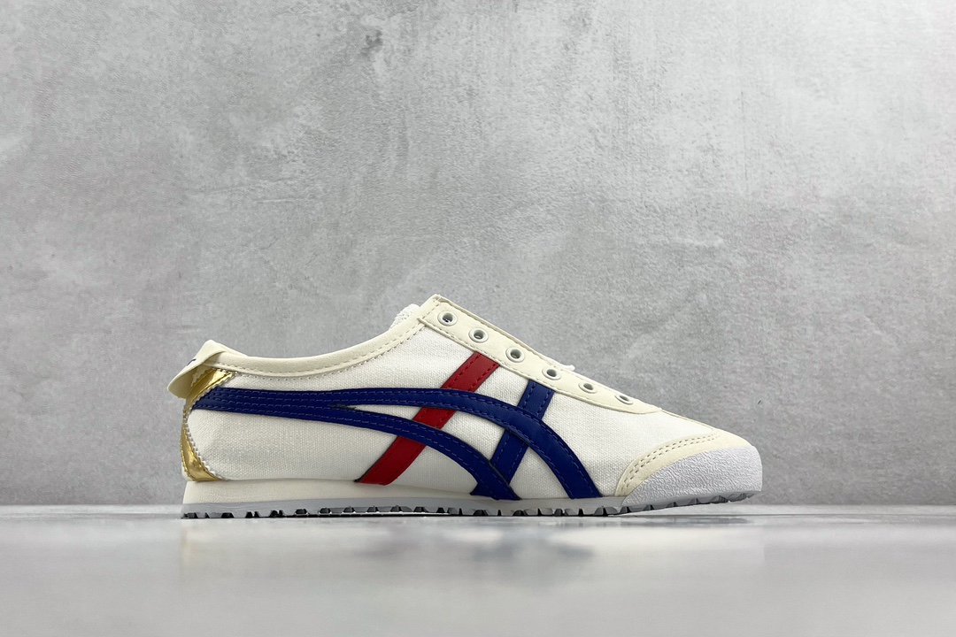 Canvas Onitsuka Tiger MExICO 66 slip-on white hot stamping 1183B475-100