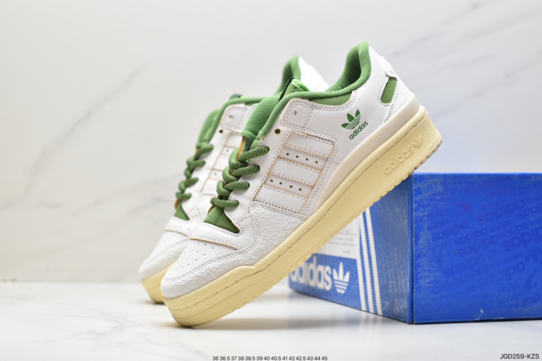 Adidas Originals Forum 84 Low Rome series Velcro low-top sneakers FZ6296