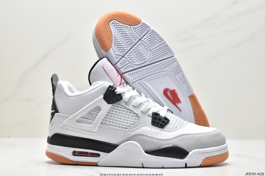 Jordan Air Jordan 4 Retro OG ”Fire Red” Michael Jordan AJ4 mid-top basketball shoes DR5414–101