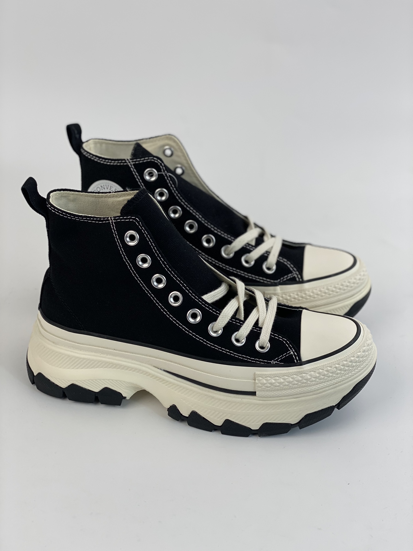 Converse All Star 100 Trekwave 100th Anniversary Heightened Thick-soled Reconstructed Casual Canvas Shoes