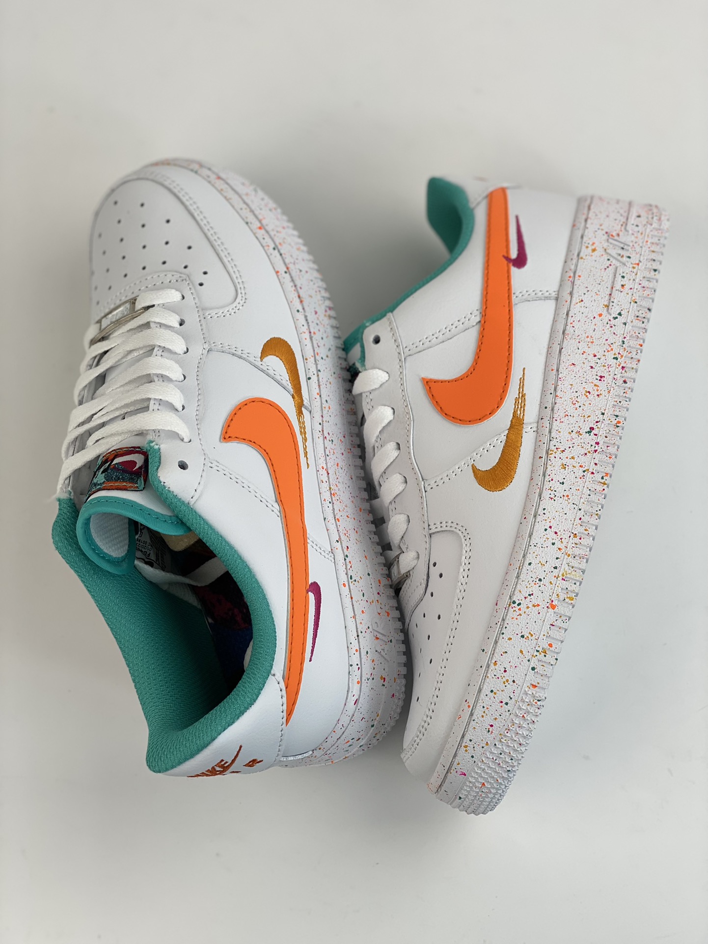 Nike Air Force 1 Low 07 White Orange Double Hook FD4626-181