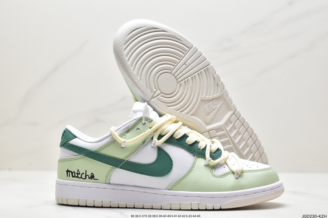 Tie-lace Off-White deconstruction style customization, Nike SB Dunk Low ”Milk White/Pink/Smile” dunk series low-top casual sports skateboard shoes DD1503-121