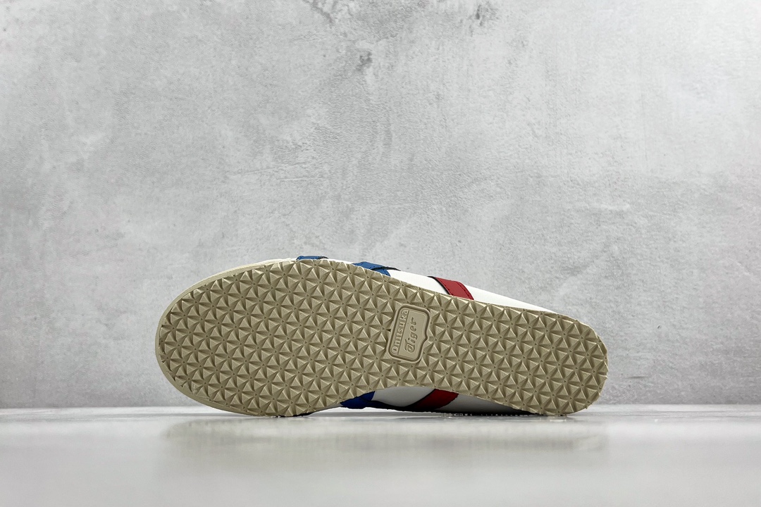 Canvas Onitsuka Tiger MExICO 66 slip-on white blue red D3K0N-0143